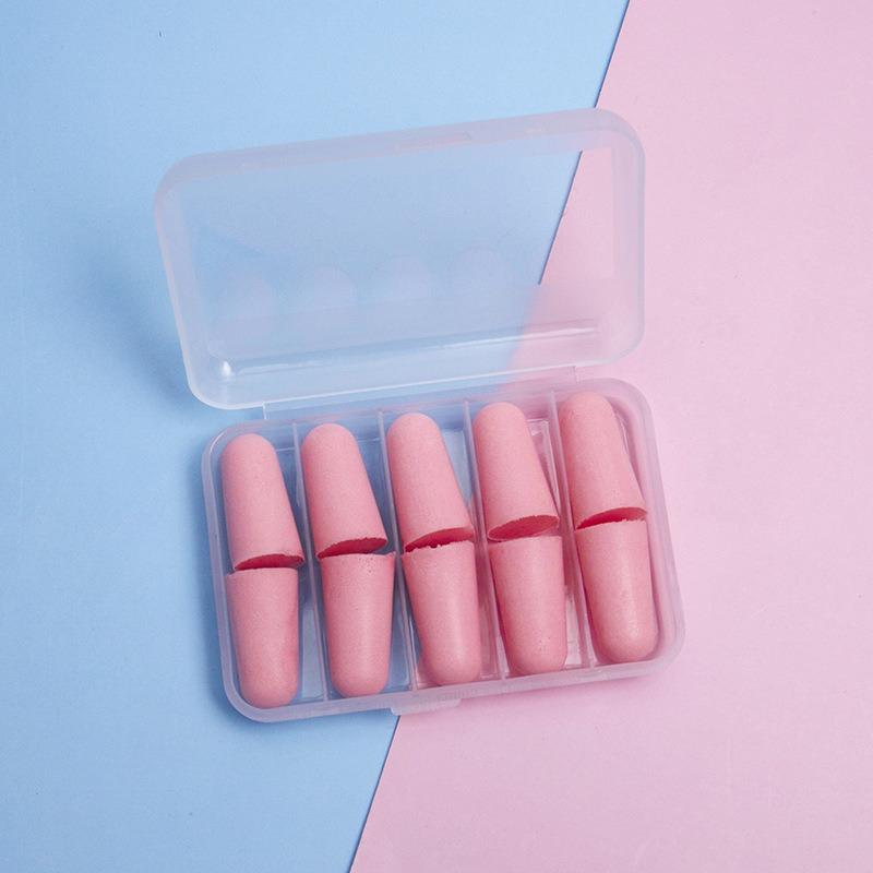 Sponge Noise-cancelling Earplugs Bullet Head Slow Rebound Silent Anti-snoring Earplugs Sleep Noise-cancelling Earplugs