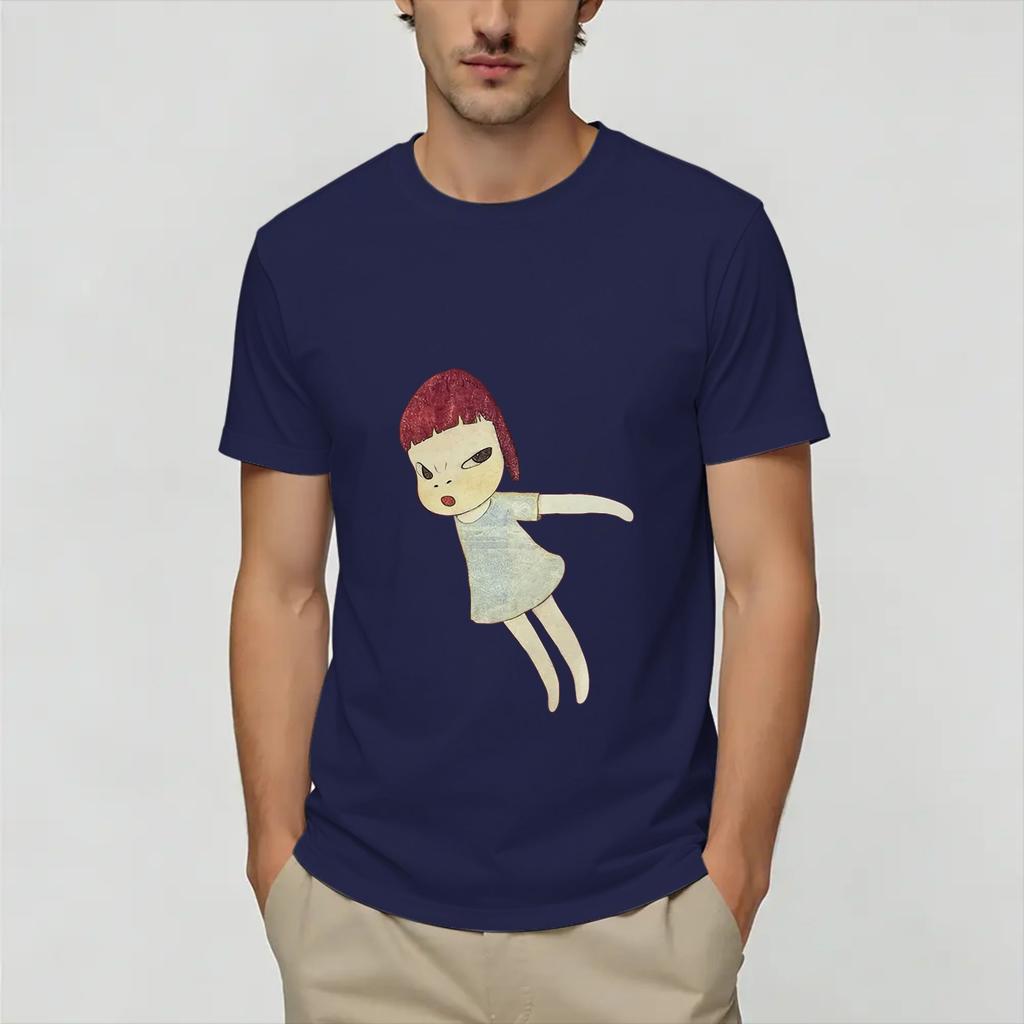 Yoshimoto Naras TShirt Summer Fashion T Shirts Unisexs Cotton Round Neck Oversize Tees Short Sleeve Streetwear Tops