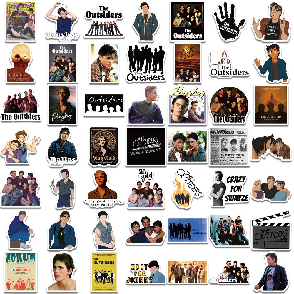 TV Series The Outsiders Stickers for Water Bottle Skateboard Refrigerator Hydro