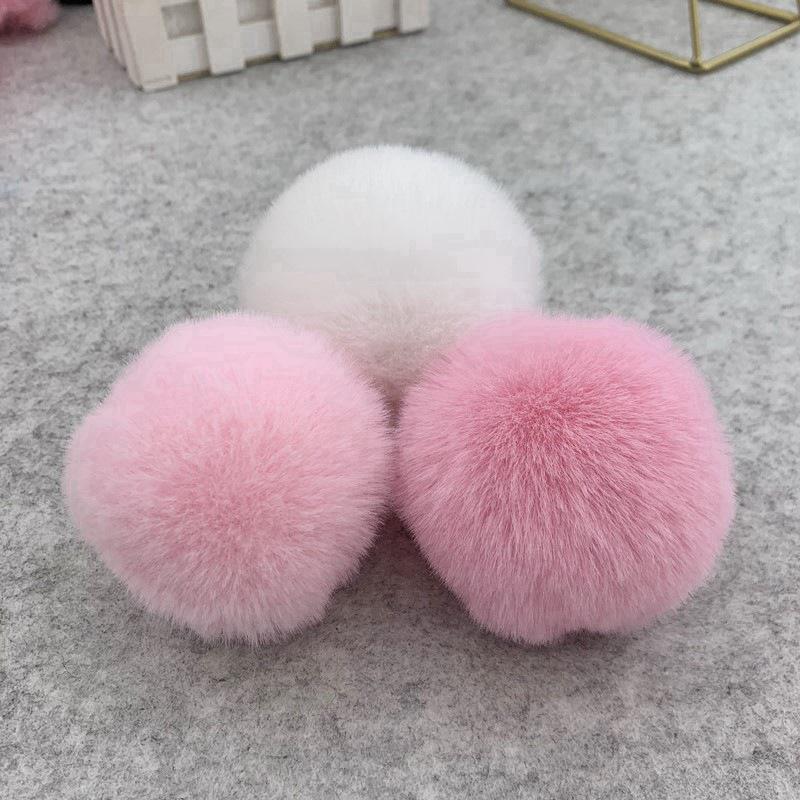 Umělé pompony z králičí kožešiny: 3cm, 4cm, 6cm pro DIY módní doplňky a dekorace