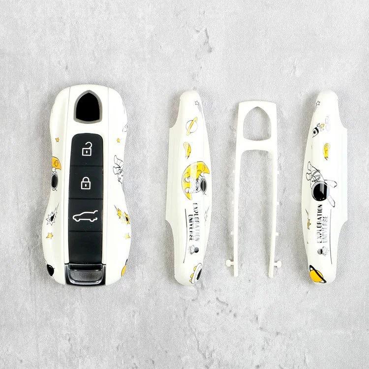 For Porsche Astronaut Car Key Case Macan Cayenne Panamera718 Astronaut Key Case