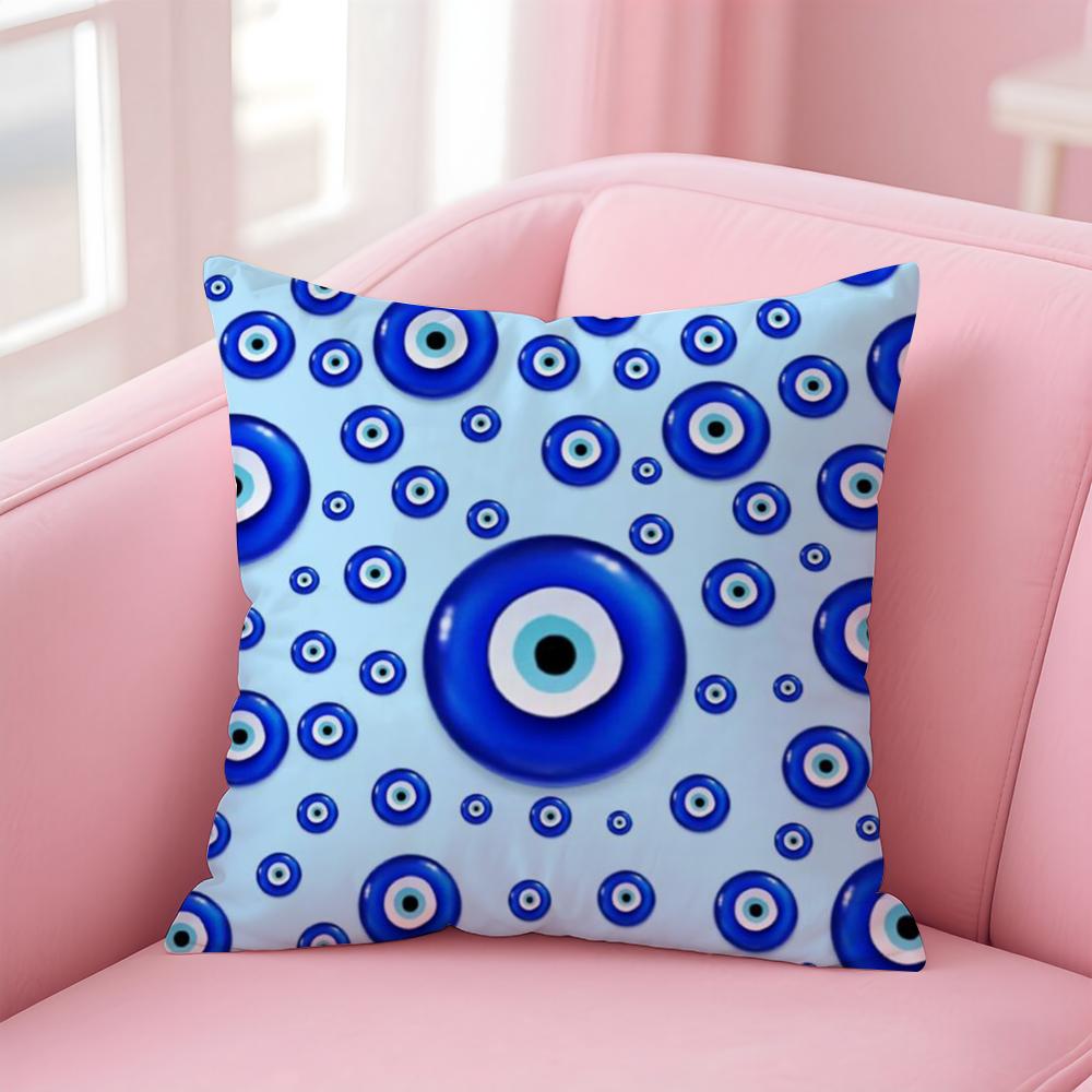 

Creative Abstract Protective Cultural Art Evil Eye Cushion Cover Pillow Case Soft Skin Friendly Fabric Concealed Zipper 30X30cm