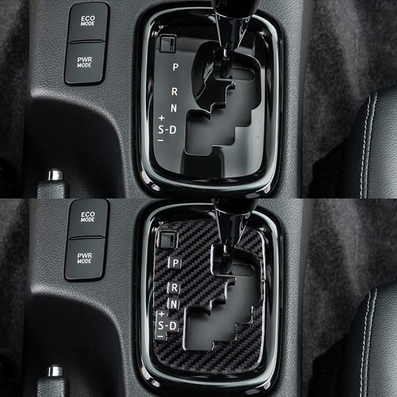 for 15-21 Toyota Hirax car interior modified carbon fiber gear indicator frame decoration sticker