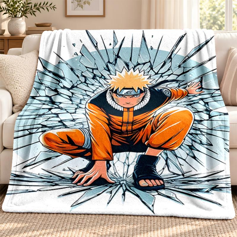 Naruto blanket Flannel Blanket Soft Cozy Plush Throw for Sofa Bed Lightweight Home Decoration Outdoor camping