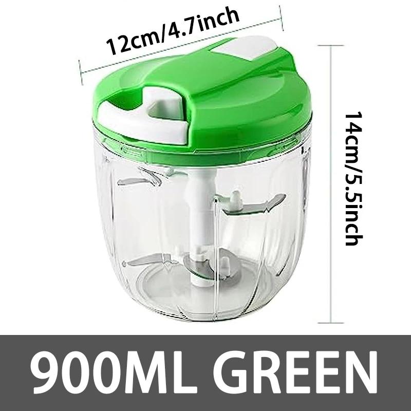 Kitchen 500ml/900ml Onion Vegetable Garlic Cutter Manual Food Processor Chopper Multi-Function Mincer for Carrots Peppers Fruits