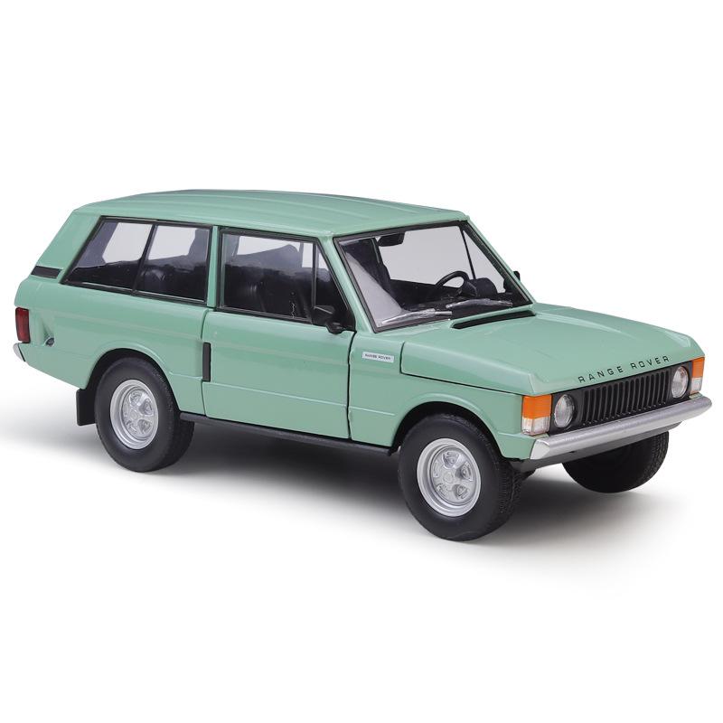 

WELLY 1/24 Land Rover Range Rover 1970 Легкосплавний автомобіль Литі та іграшкові транспортні засоби Модель автомобіля Мініатюрна масштабна модель автомобіля Іграшка для дітей зелений