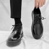 Business leather shoes summer new youth British style student platform suit shoes
