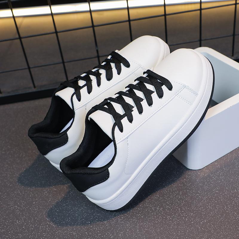 Little White Shoes Men's and Women's Versatile Breathable Board Shoes Summer New Casual Sports Shoes Heightening Platform Casual Net Shoes