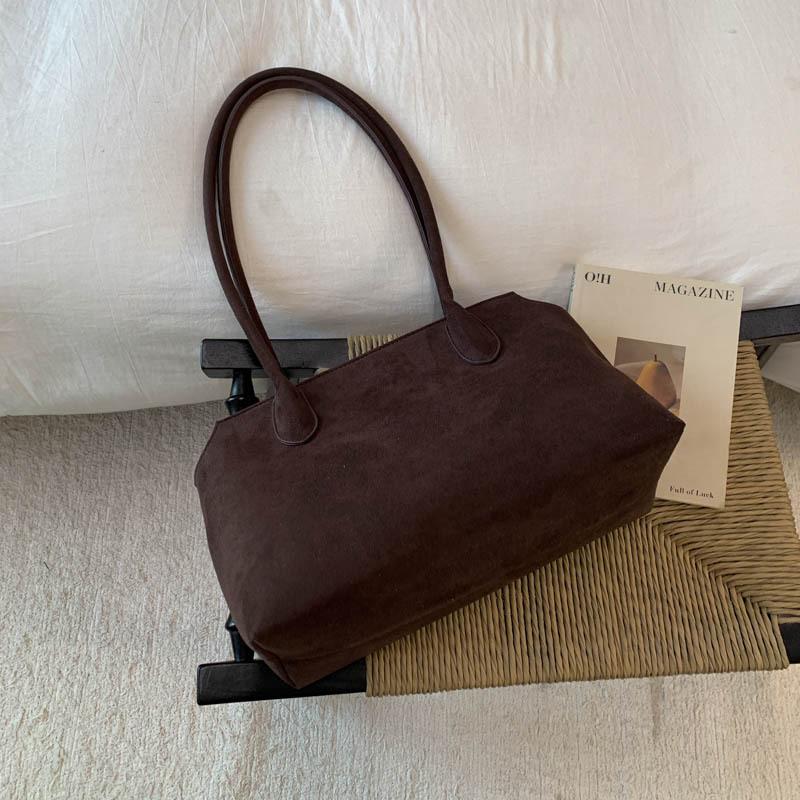 Korean Niche Design Briefcase Women's Bag 2025 New Retro Large-capacity Commuter Shoulder Bag Fashionable Underarm Bag