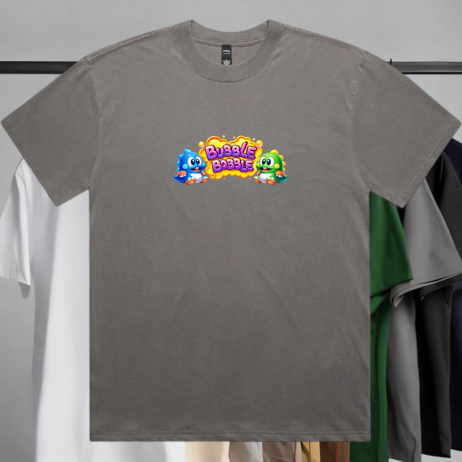 Bubble Bobble T-Shirt 80s Retro Style Logo Shirt Fan Art S