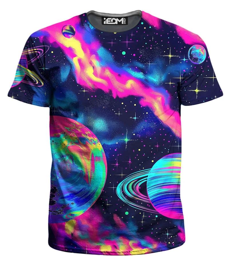 

Summer New Color Pattern Crew Neck 3D Printing T-shirt Men s and Women s Casual Top Sweating and Quick Drying L