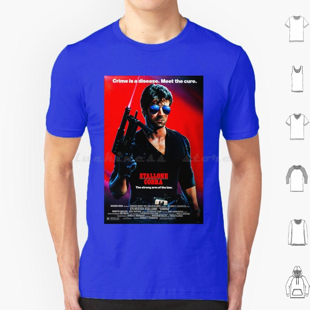 Poster T-Shirt Männer Frauen Kinder 6XL Action Boxen Cops Polizei Sylvester 90er 80er Filme Filme Vibes Cool Japanisch