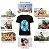 Cartoon UFO Print Kids T-shirt, Cute Alien Element Casual Breathable Top for Boys and Girls Pure cotton T-shirt
