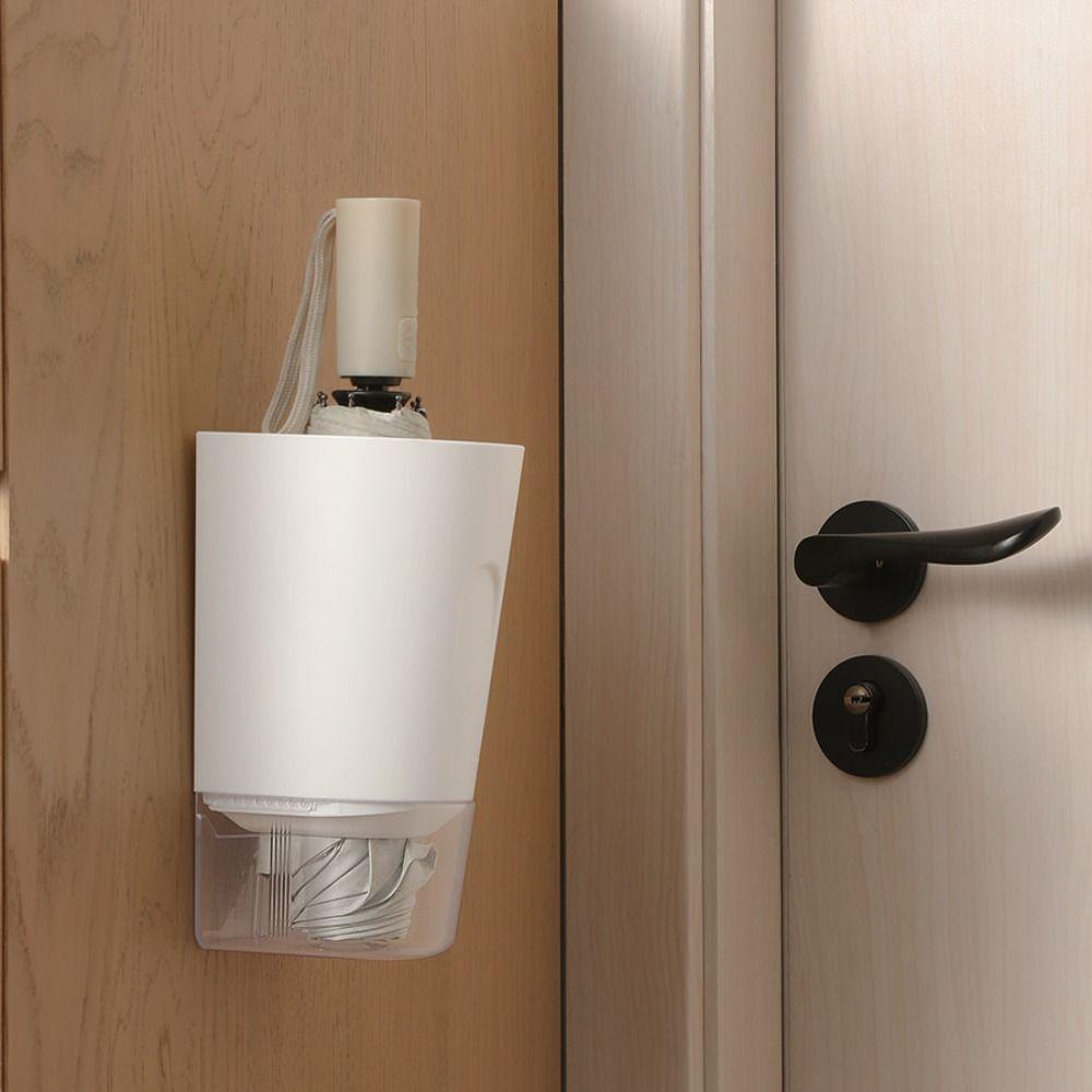 

Multifunctional Umbrella Holder Bucket Wall-mounted Umbrella Storage Box білий