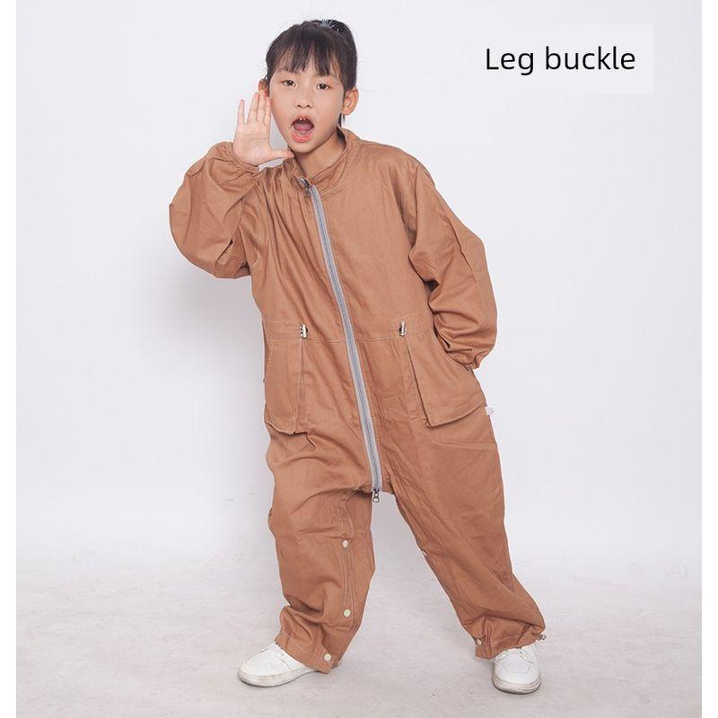 

Crawling Suit for Men, Full-Body Anti-Dirt Coverall for Women, Spring and Autumn Romper, Winter Cotton Coat, Easy-To-Wash Children s Coverall Light Brown 90