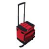 Rolling Cooler 43L Large Capacity Waterproof Foldable Rolling Insulated Box for Camping Picnic Red