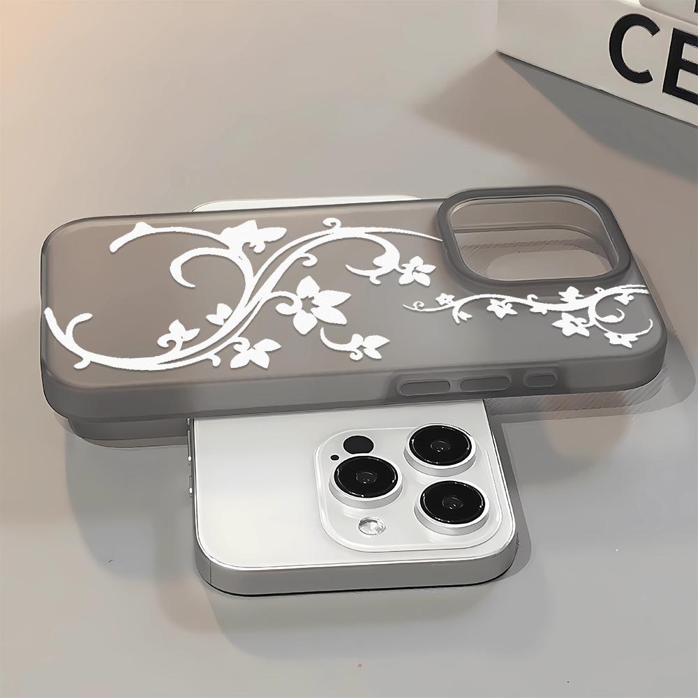 Beautiful Simple Flowers Phone Case For Iphone 17 14 11 13 12 Air 16 15 Pro Max Stylish Anti-Drop Protective Personality Funda