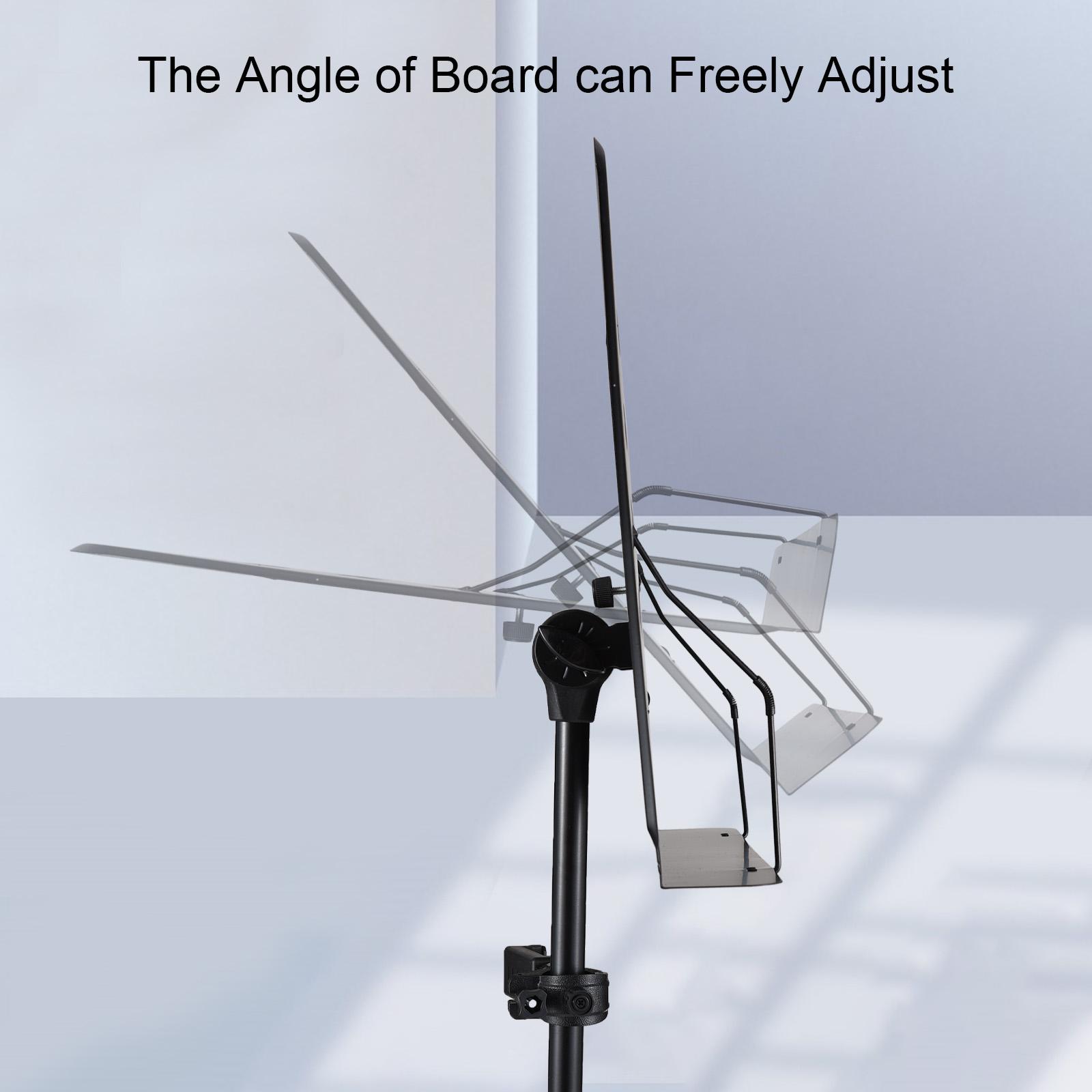 

Профессиональная портативная пюпитр 3 в 1, съемная микрофонная стойка, держатель для телефона, металлический пюпитр, высота чёрный