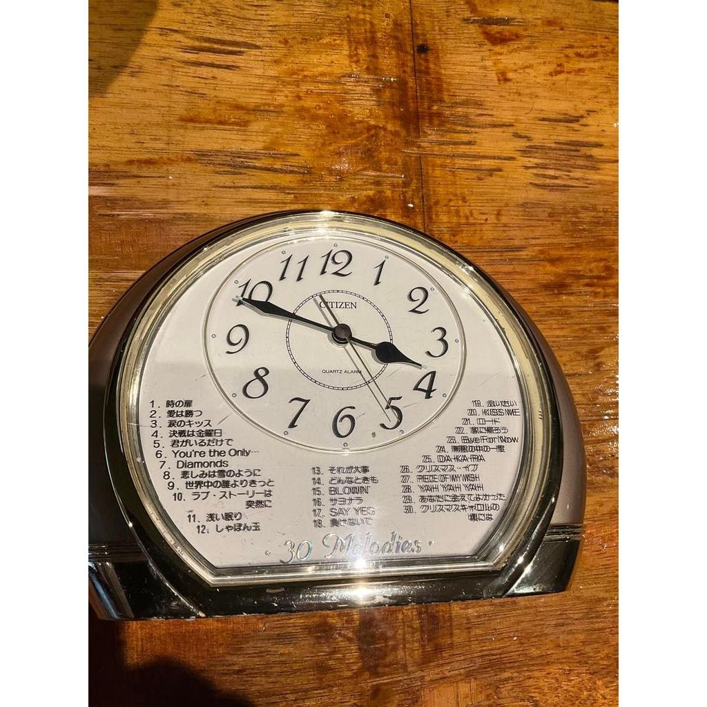 Used CITIZEN Citizen 90's Hit Song Melody Alarm Clock Showa Retro