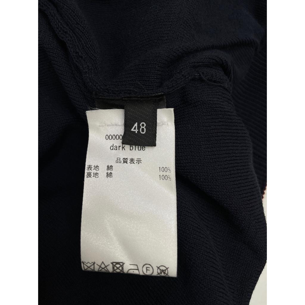 ROBERTO COLLINA Dark Blue Cotton Knit Zip Parka Jacket 48 Dark blueUsed