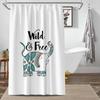 Bathroom Thickened Waterproof Curtain Mildew Proof Shower Curtain Shower Partition Curtain Shower Curtain Bathroom Curtain Free Perforation