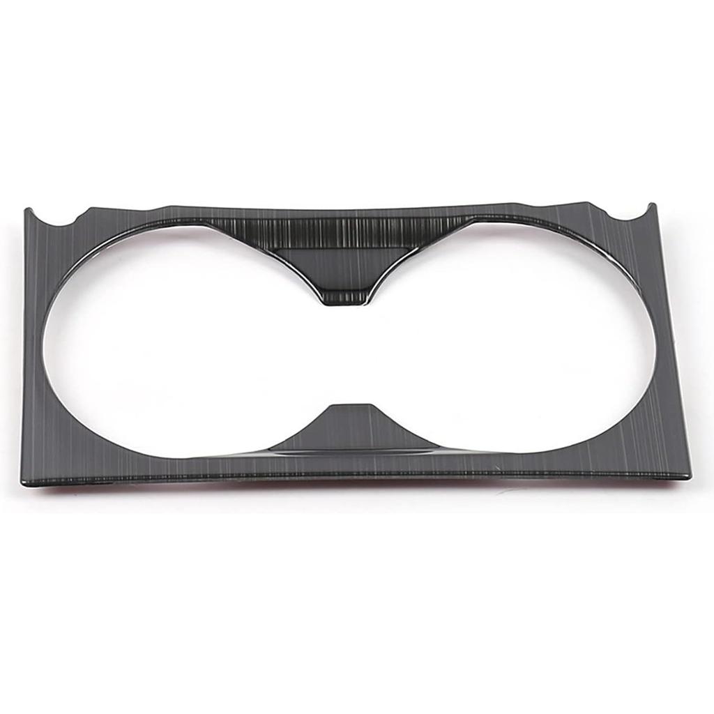 Car Accessories Fit for Mazda CX-5 CX5 2017-2022 2023 2024 2025 Interior Front Water Drink Cup Holders Cover Trim Bezel (Brushed Black Style)