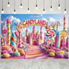 1 Piece of 2D Flat Banner - 2D Colored Seaside Castle Background Banner Decoration, Suitable As a Background for Family Photos