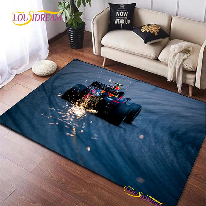 Racing Car Pattern Rug for Bedroom Living Room Carpet for Kitchen Floor Mats Home Decor Alfombra Kid Play Non-Slip Floor Pad Rug