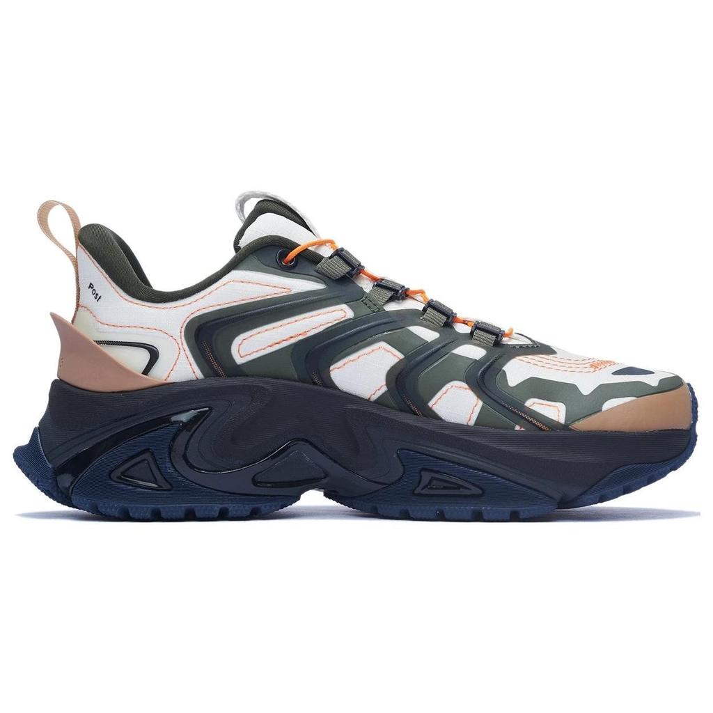 Soulland X Li Ning Cat Paw Ace Durable Breathable Low-Top Sports Casual Shoes Women sneakers White Brown AZGS104-5