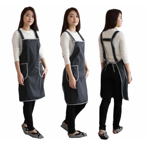 Kagetsu Design Waterproof Apron, H-Shaped, Lightweight Polyurethane Material, Unisex, Available In 5 Colors (Black)