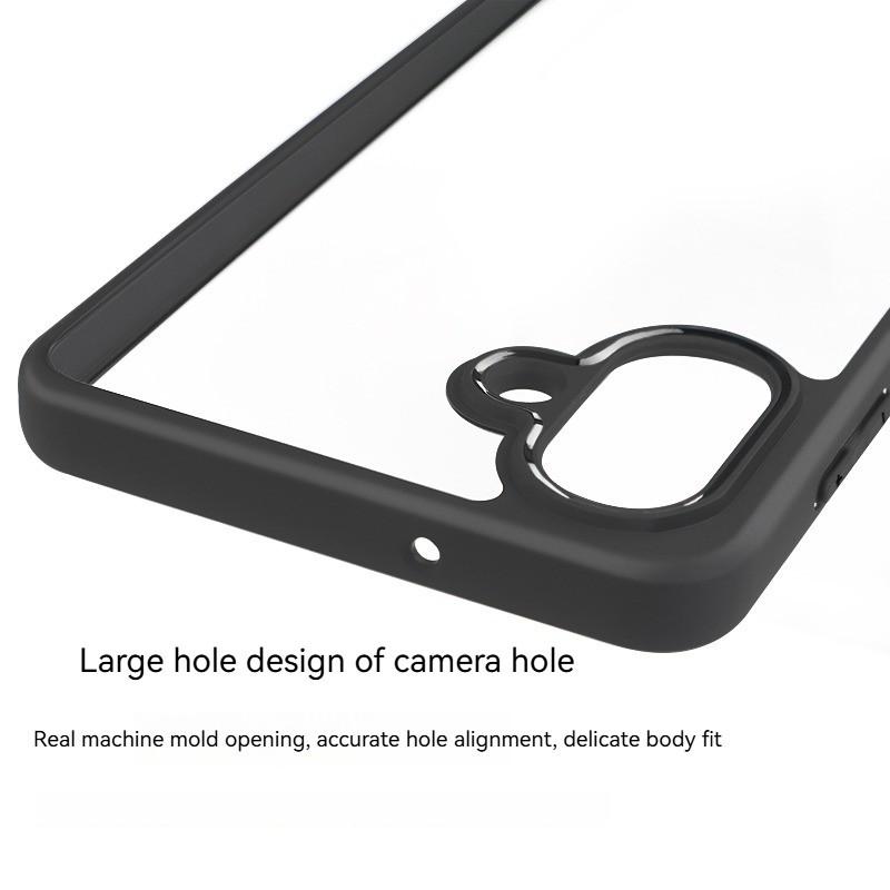 For Samsung Galaxy A07 Case For Samsung Galaxy A07 5G Anti-Shockproof TPU Transparent Black Frame Case For Samsung Galaxy A07 5G