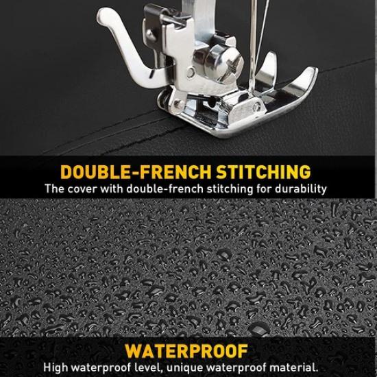 Center Console Armrest Cushion Cover Black Leather For 2024-2025 Toyota Tacoma V