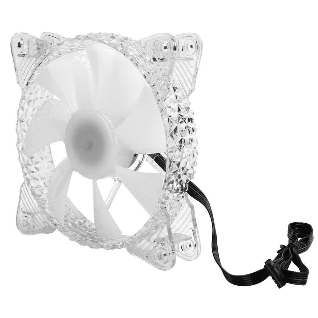 RGB MultiColor CPU Cooling Fan Computer Case Cooler Fan Ventilator 12V DC 6PIN(RGB Round Frame )