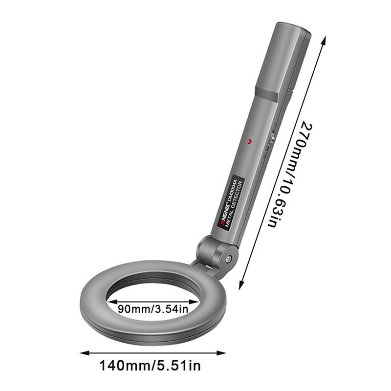 Portable Handheld Metal Detector Gold Search Treasure Detector Foldable High Sensitivity Metal Detect Tool Security Checker