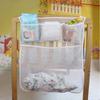 Breathable Large Capacity Mesh Crib Nappy Organizer Bedding Kids Storage Bag for Diaper