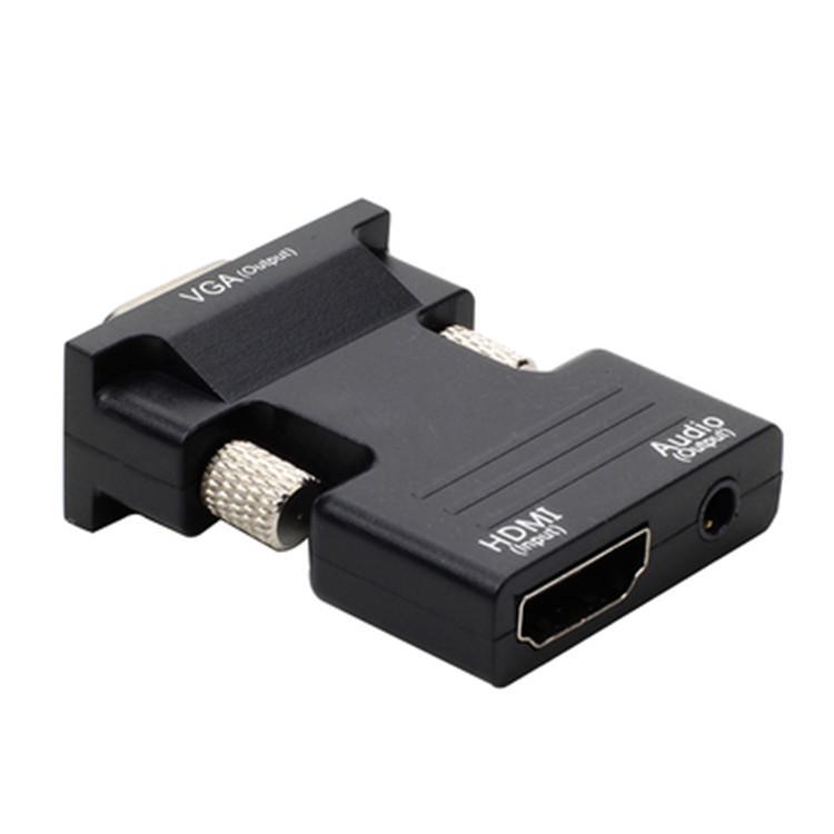 HDMI To VGA Converter Cable with Audio - HDMI Female To VGA Male Adapter