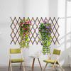 168 Flowers and 12 Forks Artificial Violet Hanging Flower Vines Wall Decor Plants Garland for Wedding Home Garden Decoration