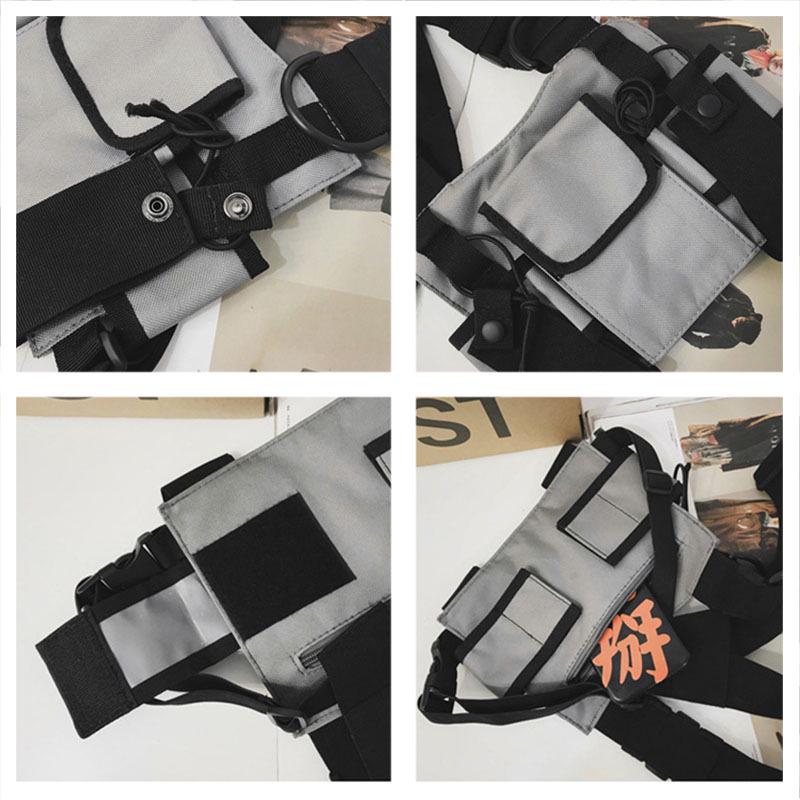 Unisex Chest Bag Vest: Tactical, Hip Hop, Cool Waist Backpack
