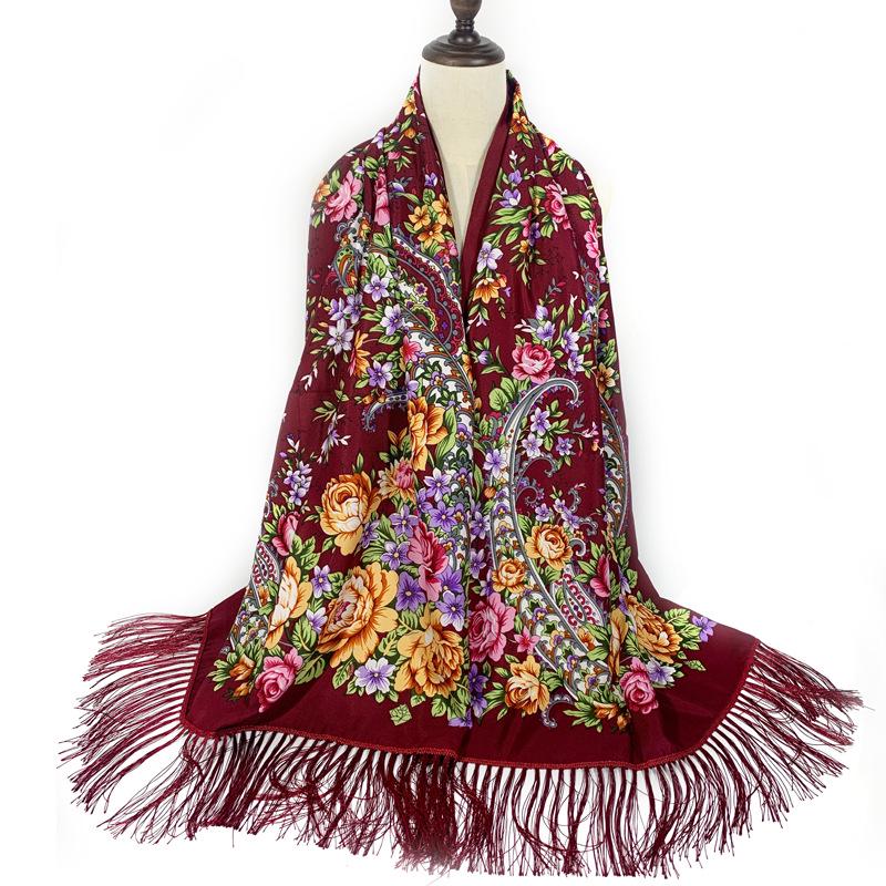 Ethnic Style Women's Shawl - Floral, Autumn/Winter Qipao Scarf, Sun Protection