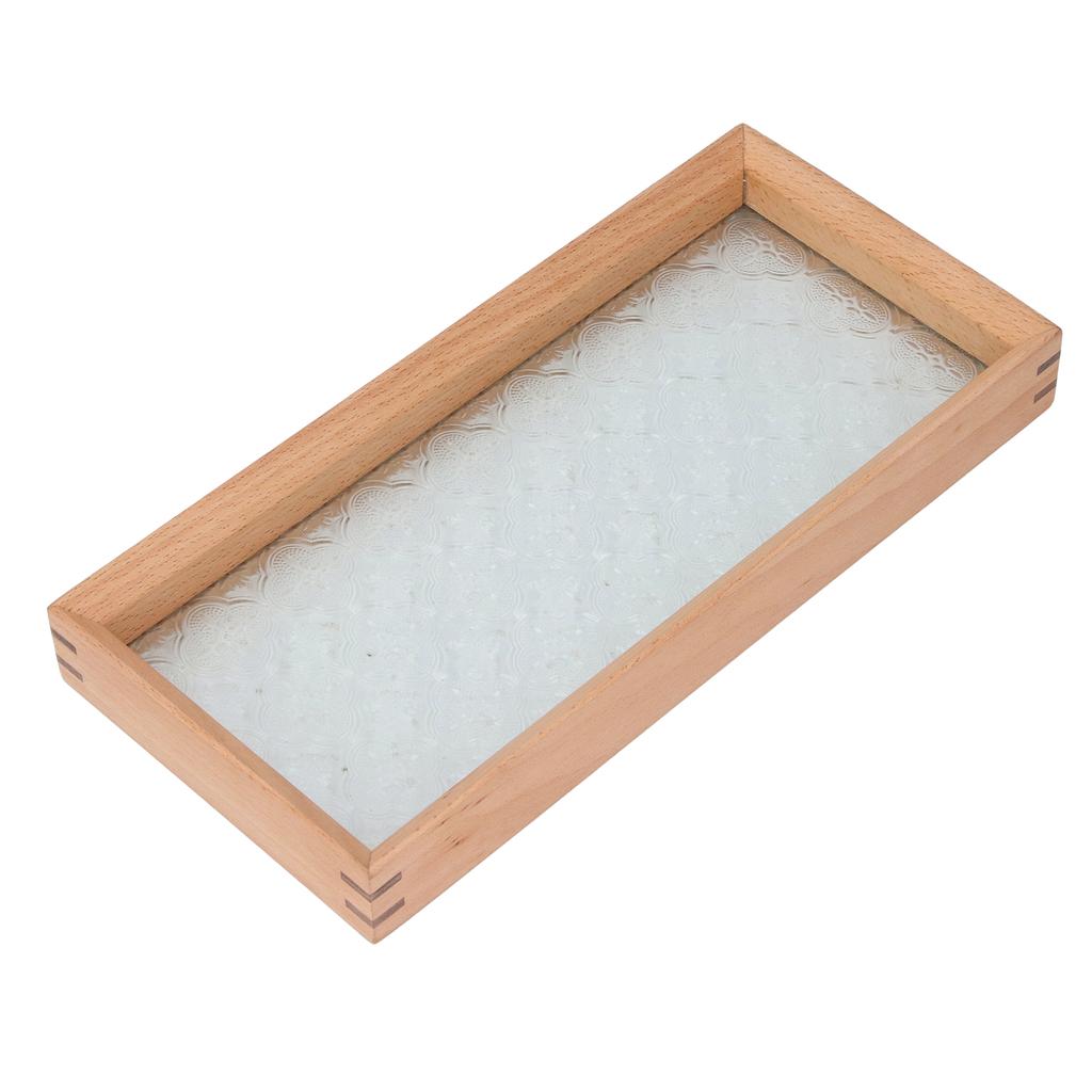 Bathtub Tray Beech Wood Delicate Look Pressure Resistant Versatile Tub Tray for Wine Coffee Tea