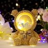 Button Lamp Night Cell Powered Cartoon Cute Four Color Bear Lights Shaped