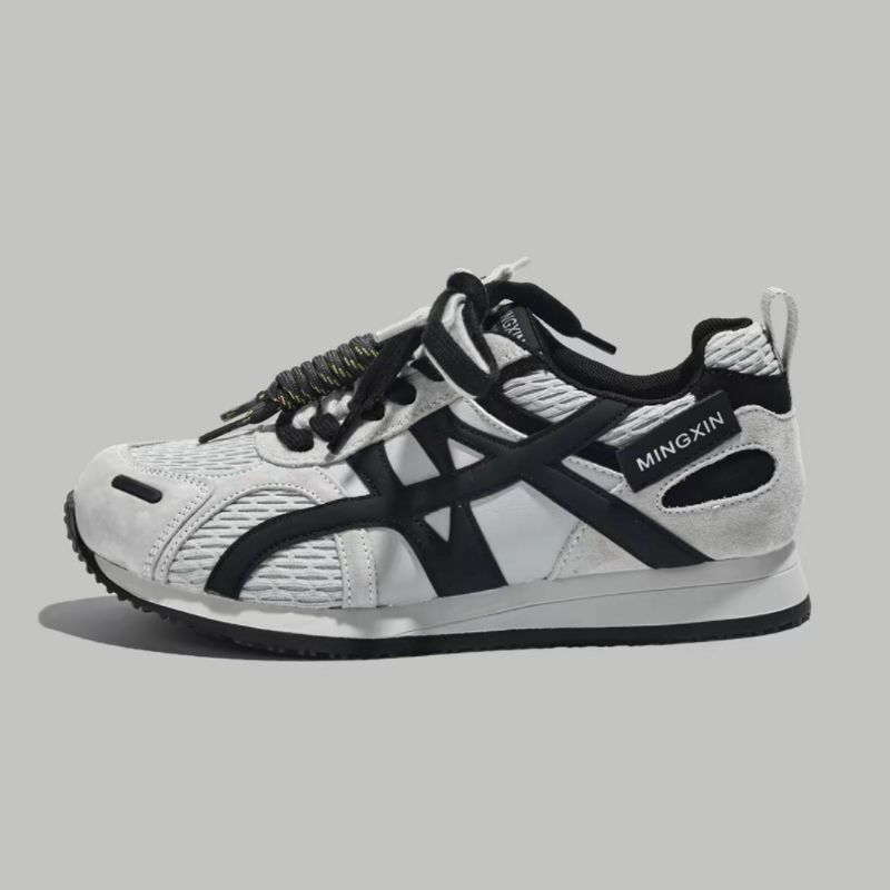 

Обувь Dexun ранняя осень женская обувь латте модная универсальная шнуровка повседневная спортивная платформа кожаная обувь Форреста Гампа женская 40 черный серый