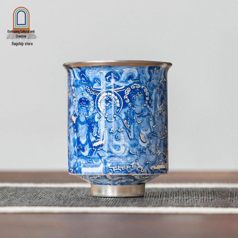 Dunhuang Qingyun Ceramic Zen Teacup