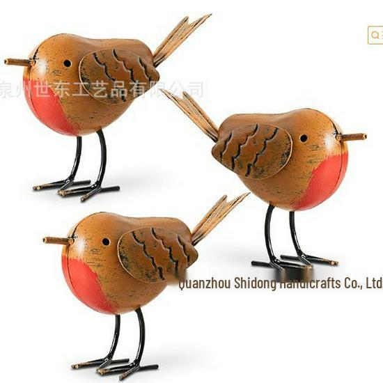 

Рустикальное металлическое украшение в виде птицы для декора сада на открытом воздухе