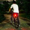 Aluminum Alloy Bike Tail Light Helmet Light LED Front Rear Warning Lamp 3 Modes for Night Riding Mountain Road Cycling Safety