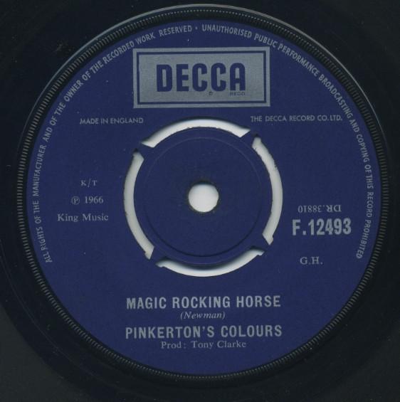 

7inch Record PINKERTON S ASSORTED COLOURS - Magic Rocking Horse F12493 Decca 1966 UK Pop Used