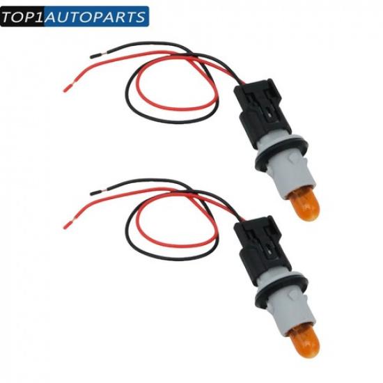 2Pcs Fender Turn Signal Socket &Bulb & Connector For Honda &Acura 33304-S5A-003
