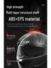 Smart Motorcycle Helmet with Flip-up Taillight for All-Season Off-road Riding