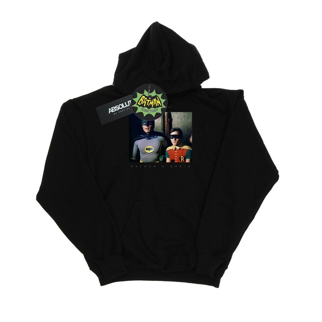 DC Comics Mens Batman TV Series Dynamic Duo Photograph Hoodie