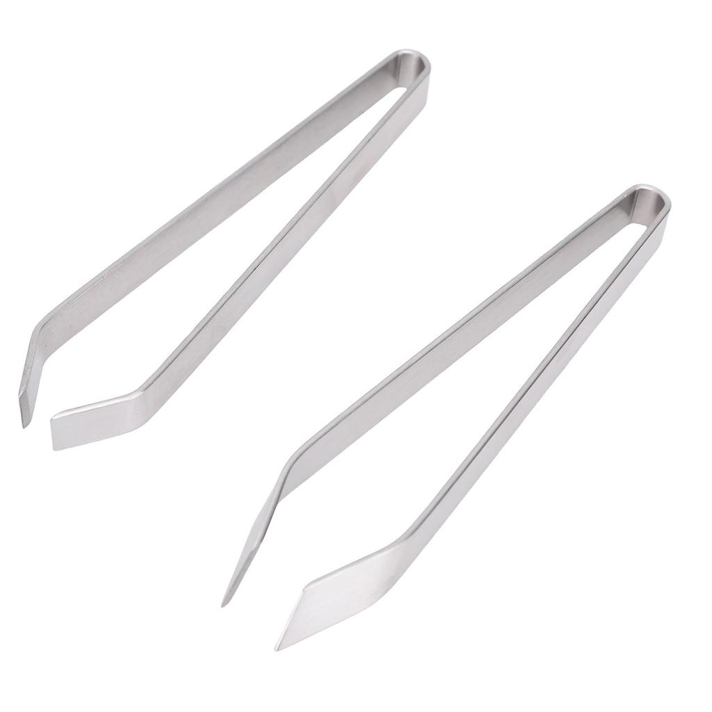 Fish Bone Tweezers Stainless Steel Flat and Slant Tweezers Pliers Remover Tool for Kitchen